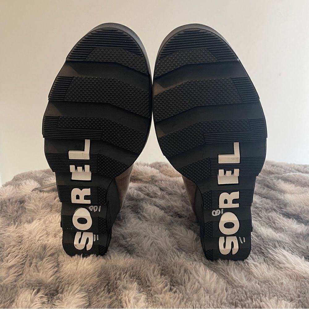 Sorel Joan Uptown Zip Leather Wedge Booties - Picture 5 of 6